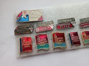 13 значков (7 депутатов и 6 студенческих отрядов)
