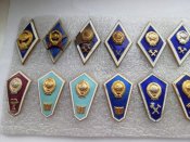 15 значков - поплавков
