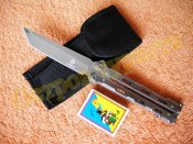 Нож балисонг JL-02A Танто клипса чехол...