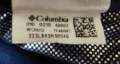 Трекинговые тёплые брюки, штаны Columbia, синие, размер 56, Индия