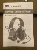 Активні навушники 3M Peltor ComTac VI NIB