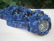Годинник чоловічий спортивний Skmei 1637 Blue-Military, камуфляж.