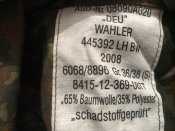 Китель ВС Германии, Flecktarn, 36-38 XS - Женский крой - новый -  замеры в описании