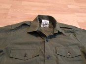 British Army Olive Man's Shirt 35/37 - сорочка ЗС Великобританії - заміри в описанні