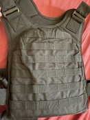Плитоноска чорна MOLLE , Cordura.