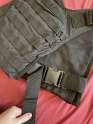 Плитоноска чорна MOLLE , Cordura.