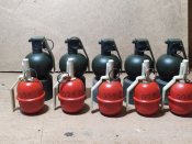 5 шт.світлошумових гранат SG-3t +5шт.газових гранат GG-t Відео