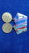За освобождение Праги. Варшавы. На одной колодке. Состояние. Оригинал