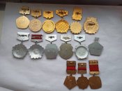 15 разных знаков "Юбелеи СССР"