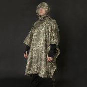 Тактический дождевик-пончо с люверсами