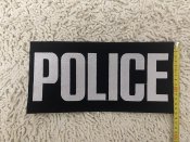 Велкро патч 30*15см Чорный POLICE M-TAC new