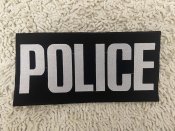 Велкро патч 30*15см Чорный POLICE M-TAC new