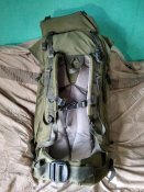 Рюкзак Berghaus Cyclops II Vulcan Green, 90+20 литров. Военный. NATO.