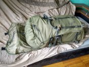 Рюкзак Berghaus Cyclops II Vulcan Green, 90+20 литров. Военный. NATO.
