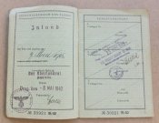 Загран паспорт рейх и фото владелицы с СС маном