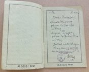 Загран паспорт рейх и фото владелицы с СС маном