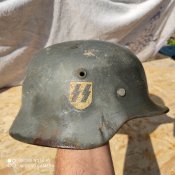 Каска М-40 SS.Підписна
