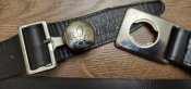 Ремень 2. Scout assn approved patt, лилия, британский скаут пластун, кожа, б/у, Великобритания
