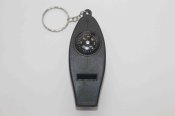 Туристический брелок компас, свисток, термометр, лупа 4 в 1 black (1131) 66-67