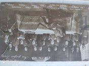 Старая открытка с изображением Вильгельма и его ген.штаба