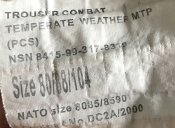 Штани MTP Temperate weather - 80/88/104 - заміри в описанні