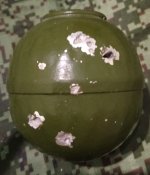 РГН с места боя, неразрыв, макет