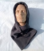 Балаклава серая зимняя флисовая. One Size.