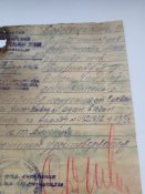 Довереность за 1940 год на получение вагона карбита