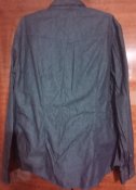 Мужская черная джинсовая рубашка Armani Jeans denim u6c19 LJ Новая
