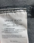 Мужская черная джинсовая рубашка Armani Jeans denim u6c19 LJ Новая
