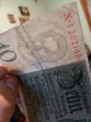 Кошелек "штурбатальйон" + оригинальная купюра 10 марок.