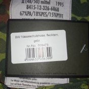 Мембранные брюки Verbundstoff-3-Lagen-Laminat (Gore-Tex) флектарн. Размер II/48-50/ (лот №15)