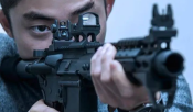 Подпружиненный складной целик UTG Accu-Sync для AR15, mnt-957
