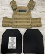 Керамические бронеплиты Elmon IV stand alone (6 ДСТУ) + плитоноска