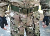 Тактический брючной ремень BLACKHAWK TACTICAL с фиксатором (олива)