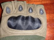 Тактические беспалые перчатки со вставкой карбон размер 9 (L-XL) Oakley. Олива, новые