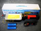 Кемпинговый аккумуляторный фонарь  ZJ-8859-B для СТО, гаража с магнитом USB зарядка