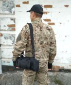 Тактическая универсальная (поясная, наплечная) сумка черная