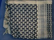 Арафатка (куфія, шемаг) 115 110 см. пісочно-чорна. Макс Фукс Німеччина.