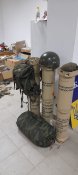 Тубус М777  3шт, Каска кацапа, тактичний рюкзак розвідника, спальник, і фляга.