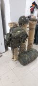 Тубус М777  3шт, Каска кацапа, тактичний рюкзак розвідника, спальник, і фляга.