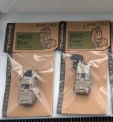 Цілик і мушка  Magpul mbus front rear колір койот