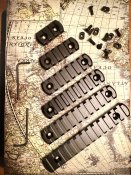Набор планок Пикатинни  M-lock, 3, 5, 7, 9, 11, 13 слотов, алюминиевая секция планки Пикатинни