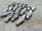 Свинцевий груз фомою гривни КР. 200 грам (16 шт.)