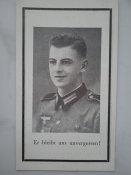 Похоронка Sterbebild Австрия Вторая мировая война