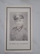 Похоронка Sterbebild Австрия Вторая мировая война