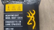 2 шт Теплые влагоотводящие термоноски Browning boot Wool Heavyweight  Оригинал США