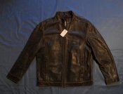 новая теплая Кожаная куртка  ventura fatigues L-XL