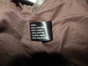 новая теплая Кожаная куртка  ventura fatigues L-XL