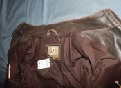 новая теплая Кожаная куртка  ventura fatigues L-XL